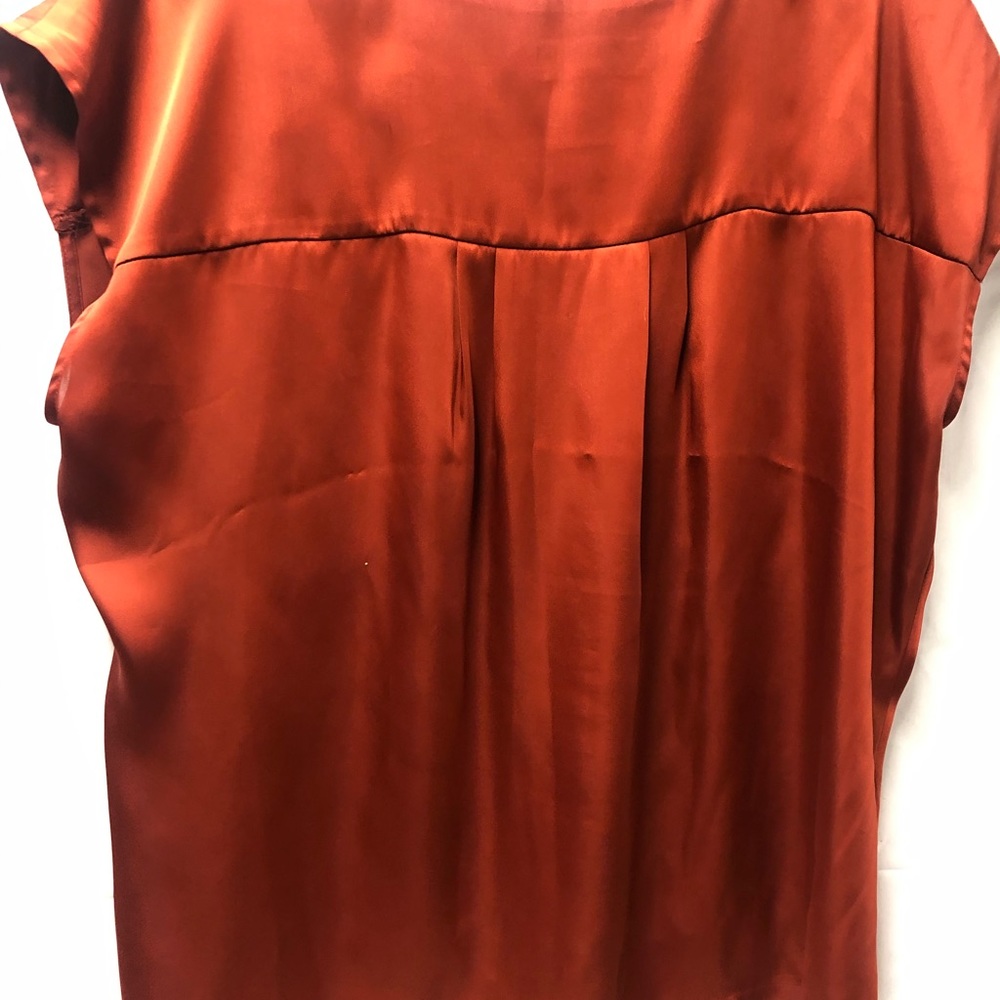 Women’s Attention Size XL Sleeveless Orange Blouse - Picture 6 of 6